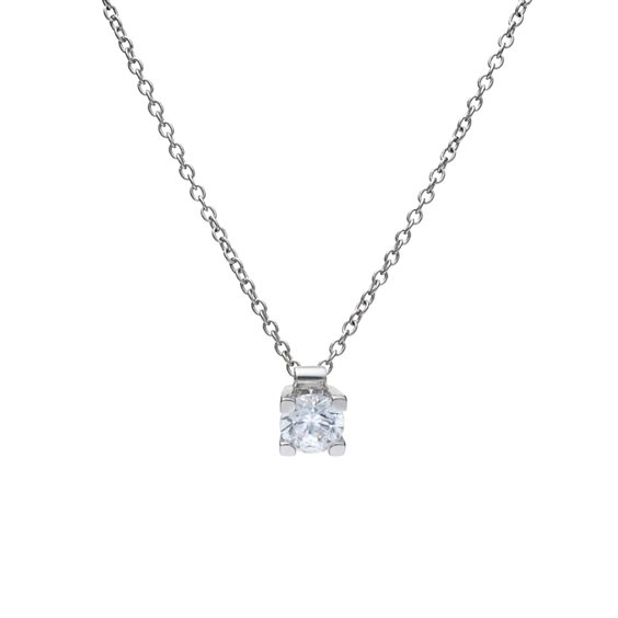 Collana Casciola Gioielli Donna FABRIZIO CASCIOLA in Oro bianco Diamante 0.32 Ct TERRA CT 0.32 GVS1 - TERRA CT 0.32 GVS1